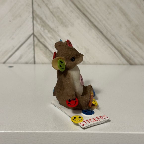 Fitz and Floyd charming tails “I love it when you smile” happy mouse - Picture 5 of 8